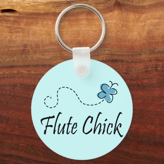 Cute Flute Chick Sleutelhanger (Voorkant)