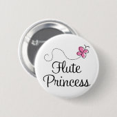 Cute Flute Princess Ronde Button 5,7 Cm (Voorkant /achterkant)