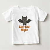 Cute Flying Bat Boo-tiful Night Halloween Design (Voorkant)