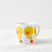 Cute Flying Cartoon DucKING Espresso Mok (Voorkant rechts)