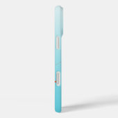 Cute Flying Giraffe with Umbrella on Aqua Case-Mate iPhone Case (Achterkant / Rechts)