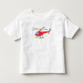 Cute Flying Helicopter Toddler T shirt (Voorkant)