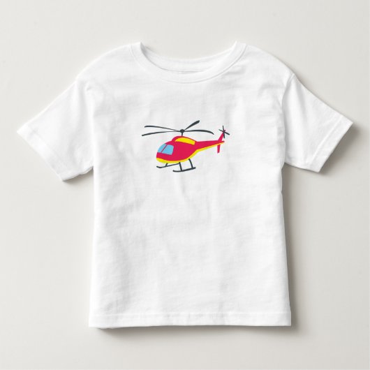 Cute Flying Helicopter Toddler T shirt (Voorkant)