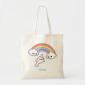 Cute Flying Narwhal Tote Bag (Voorkant)