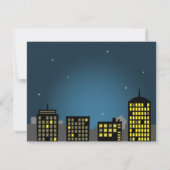 Cute Flying Superheld Birthday Party Kaart (Achterkant)