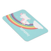 Cute Flying Unicorn Rainbow for Girls Magneet (Rechterzijde)