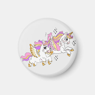 Cute flying unicorns  magneet