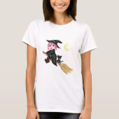 Cute Flying Witch T-shirt (Voorkant)
