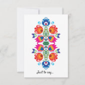 Cute Folklore om te zeggen... Bedankkaart (Voorkant)