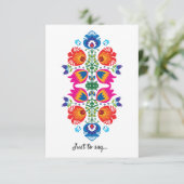 Cute Folklore om te zeggen... Bedankkaart (Staand voorkant)