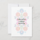 Cute Folklore om te zeggen... Bedankkaart (Achterkant)