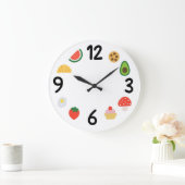 Cute Food Clock Face – Kawaii Numbers Grote Klok (Huis)