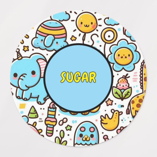 cute food container labels (Design 1)