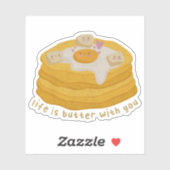 Cute Food Pun: Het leven is met jou knoter Sticker (Vel)