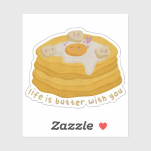 Cute Food Pun: Het leven is met jou knoter Sticker