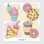 Cute Food Sticker (Vel)