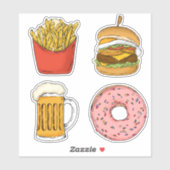 Cute Food Sticker (Vel)