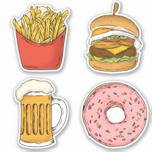Cute Food Sticker (Voorkant)