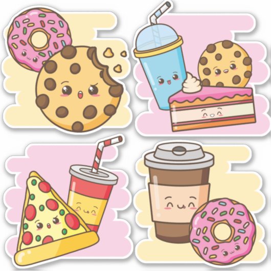 Cute Food Sticker (Voorkant)