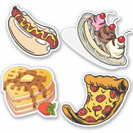 Cute Food Sticker (Voorkant)
