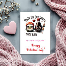 Cute Food Valentijnkaart met Zoete Grappige Quote