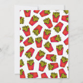 Cute Foodie French Fries Pattern Kaart (Achterkant)