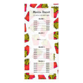 Cute Foodie French Fries Pattern Reclamekaart (Voorkant)