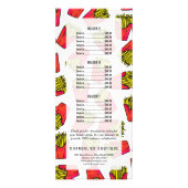 Cute Foodie French Fries Pattern Reclamekaart (Achterkant)