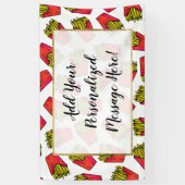 Cute Foodie French Fries Pattern Spandoek (Verticaal)
