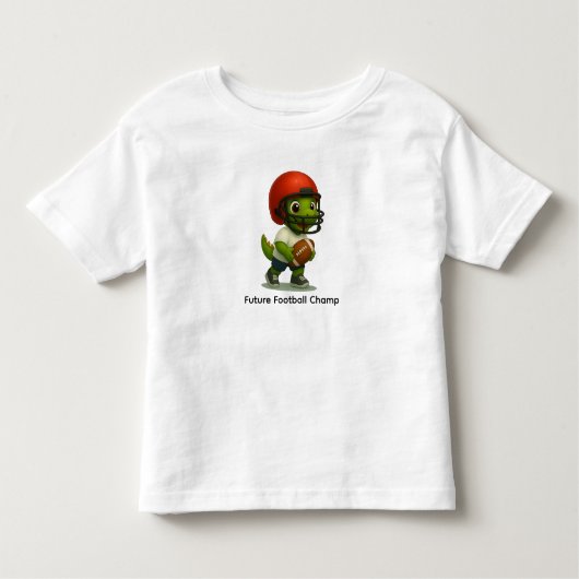 Cute Football Dino Shirt for toddlers (Voorkant)