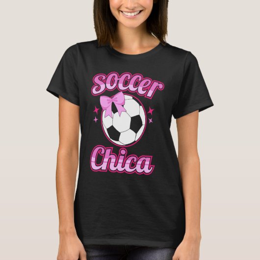 Cute football girl girls football with sayings t-shirt (Voorkant)