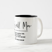 Cute Football Ma Definition Two-Tone Coffee Mok (Voorkant rechts)