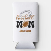 Cute Football mama Seltzer Blikjeskoeler (Achterkant)