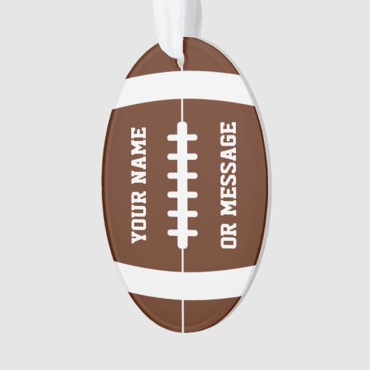 Cute Football Personalized Ornament (voorkant)