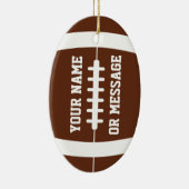 Cute Football Personalized Ornament (Rechts)