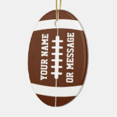 Cute Football Personalized Ornament (Links)