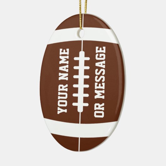 Cute Football Personalized Ornament (Links)