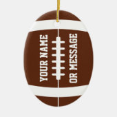 Cute Football Personalized Ornament (Voorkant)