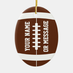 Cute Football Personalized Ornament