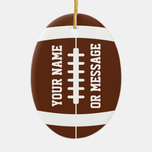 Cute Football Personalized Ornament (Voorkant)