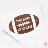 Cute Football Personalized Ovale Sticker (Envelop)