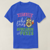 Cute Forest Animal Avocado Lover Girls Vrouwen For T-shirt (Design voorkant)