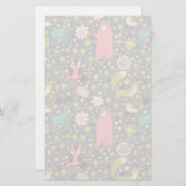 Cute Forest Animals Pattern Briefpapier (Voorkant / Achterkant)