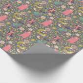 Cute Forest Animals Pattern Cadeaupapier (Hoek)