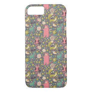 Cute Forest Animals Pattern Case-Mate iPhone Case