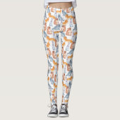 Cute Forest Animals Pattern Leggings (Voorkant)
