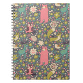 Cute Forest Animals Pattern Notitieboek (Voorkant)
