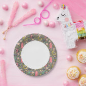 Cute Forest Animals Pattern Papieren Bordje (Feest)