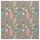Cute Forest Animals Pattern Stof (Swatch)