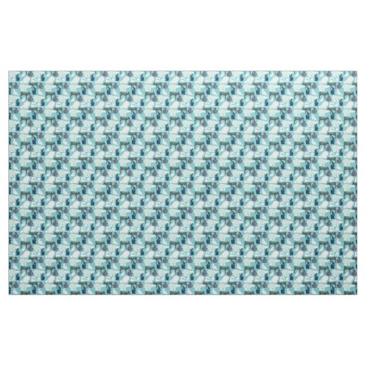 Cute Forest Animals Pattern Stof (Yard (91,4 cm))